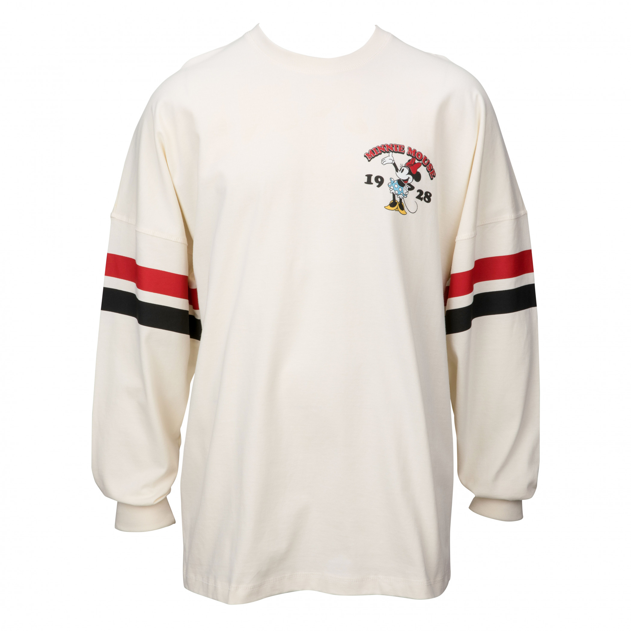 Minnie Mouse Varsity Logo Front and Back Long Sleeve Shirt